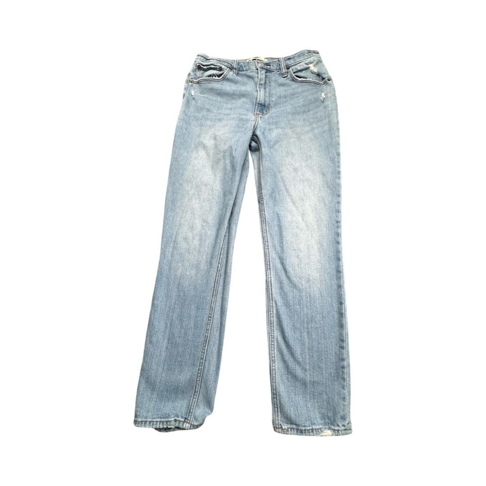 Abercrombie & Fitch Jeans Women 28/6R Light Wash The Skinny High Rise Distressed